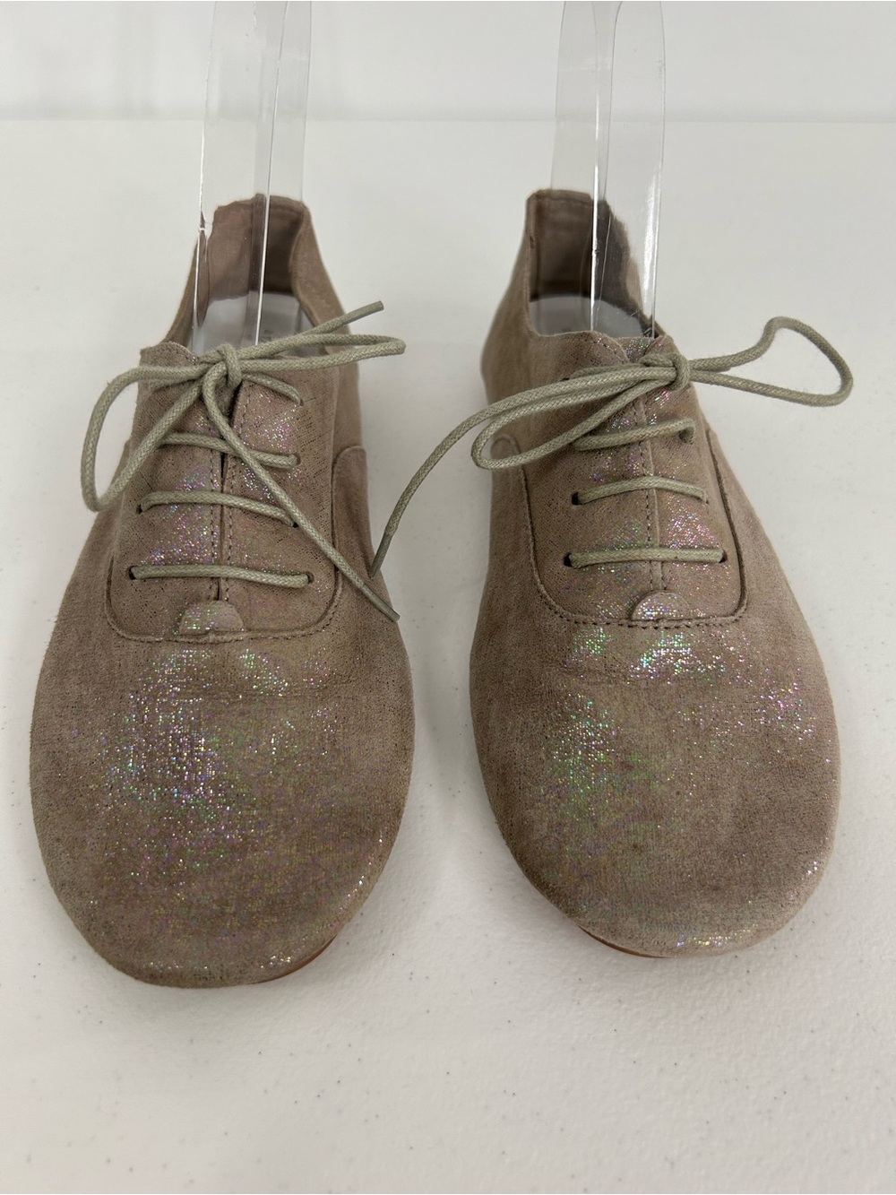 Anothersole Sparkle Lace Up Flats Size 38 or US 7-7.5